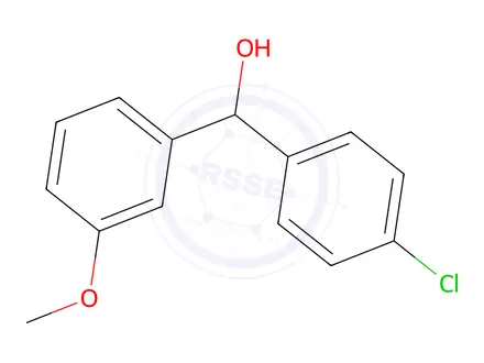 Chemical structure of 4-CHLORO-3'-METHOXYBENZHYDROL