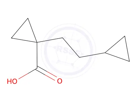 Chemical structure of 1-(2-Cyclopropylethyl)cyclopropane-1-carboxylic acid