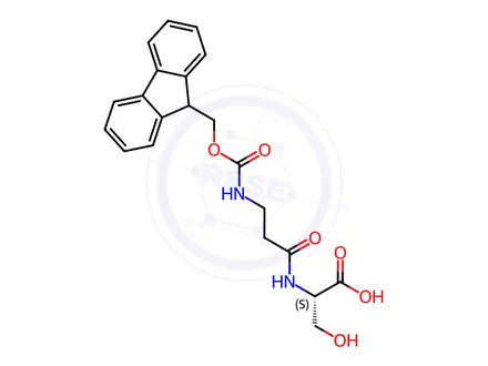 Chemical structure of Fmoc-ß-Ala-Ser-OH