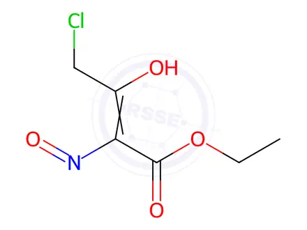 Chemical structure of Ethyl (Z)-4-chloro-2-(hydroxyimino)-3-oxobutanoate