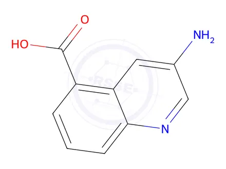 Chemical structure of 3-Aminoquinoline-5-carboxylic acid