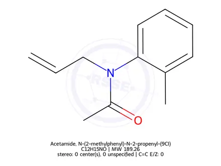 Chemical structure of Acetamide, N-(2-methylphenyl)-N-2-propenyl-(9CI)