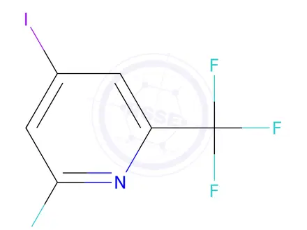 Chemical structure of 2-Fluoro-4-iodo-6-(trifluoromethyl)pyridine