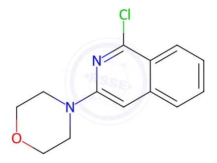 Chemical structure of 1-Chloro-3-morpholin-4-ylisoquinoline