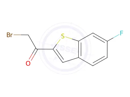 Chemical structure of 2-Bromo-1-(6-fluorobenzo[b]thiophen-2-yl)ethanone