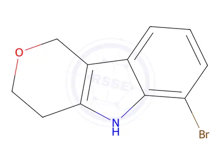 Chemical structure of 6-Bromo-1,3,4,5-tetrahydropyrano[4,3-b]indole