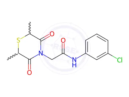 Chemical structure of N-(3-Chlorophenyl)-2-(2,6-dimethyl-3,5-dioxothiomorpholino)acetamide