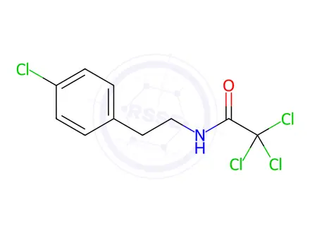 Chemical structure of Acetamide, 2,2,2-trichloro-N-[2-(4-chlorophenyl)ethyl]-