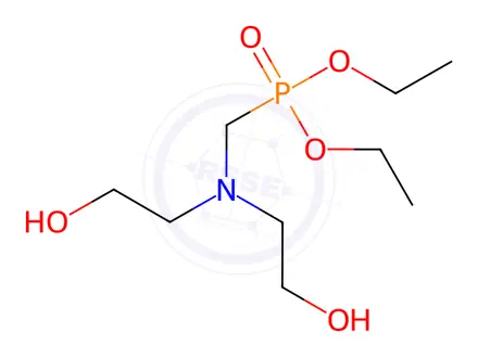 Chemical structure of Diethyl bis(2-hydroxyethyl)aminomethylphosphonate
