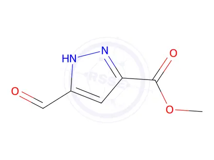 Chemical structure of Methyl 3-Formyl-1H-pyrazole-5-carboxylate