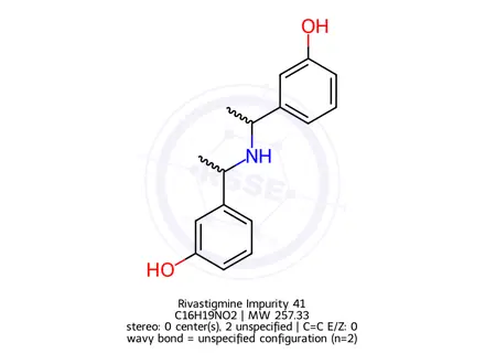 Chemical structure of Rivastigmine Impurity 41