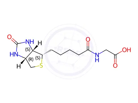 Chemical structure of N-Biotinyl Glycine