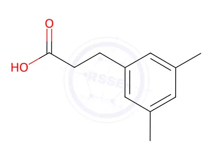 Chemical structure of 3-(3,5-Dimethylphenyl)propanoic acid