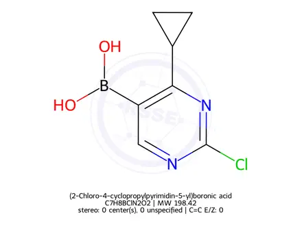 Chemical structure of (2-Chloro-4-cyclopropylpyrimidin-5-yl)boronic acid