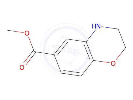 Chemical structure of Methyl 3,4-dihydro-2H-1,4-benzoxazine-6-carboxylate