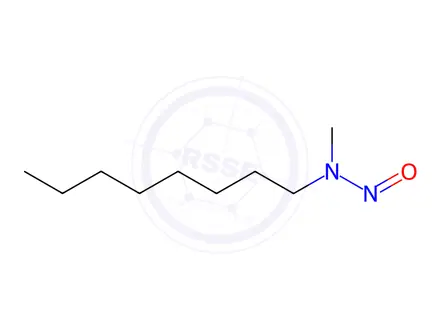 Chemical structure of N-Methyl-N-nitroso-1-octanamine