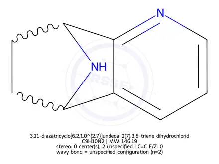 Chemical structure of 3,11-diazatricyclo[6.2.1.027]undeca-2,4,6-triene