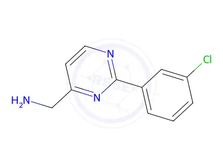 Chemical structure of 1-[2-(3-Chlorophenyl)pyrimidin-4-yl]methanamine