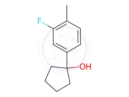 Chemical structure of 1-(3-fluoro-4-methylphenyl)cyclopentanol