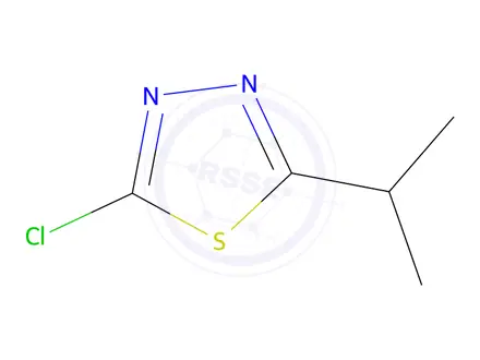 Chemical structure of 2-chloro-5-isopropyl-1,3,4-thiadiazole