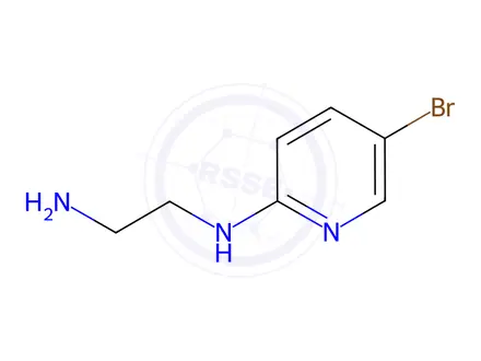 Chemical structure of 2-N-(2-Aminoethyl)-amino-5-bromopyridine Dihydrochloride