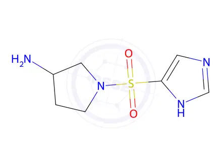 Chemical structure of 1-((1H-Imidazol-4-yl)sulfonyl)pyrrolidin-3-amine