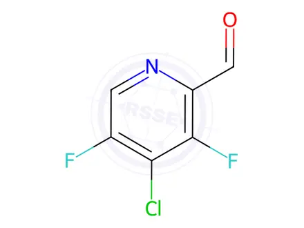 Chemical structure of 4-Chloro-3,5-difluoropicolinaldehyde
