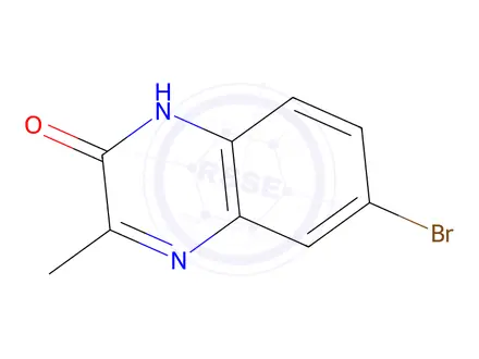 Chemical structure of 6-Bromo-3-methyl-1,2-dihydroquinoxalin-2-one