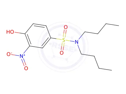 Chemical structure of N,N-Dibutyl-4-hydroxy-3-nitrobenzenesulfonamide