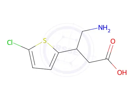 Chemical structure of (+/-)-4-AMINO-3-(5-CHLORO-2-THIENYL)-BUTANOIC ACID