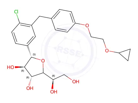Chemical structure of Dapagliflozin Impurity 136
