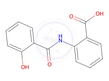 Chemical structure of 2-(2-Hydroxybenzamido)benzoic acid