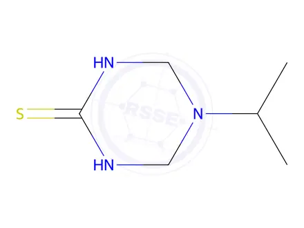 Chemical structure of 1,3,5-Triazine-2(1H)-thione,tetrahydro-5-(1-methylethyl)-(9CI)