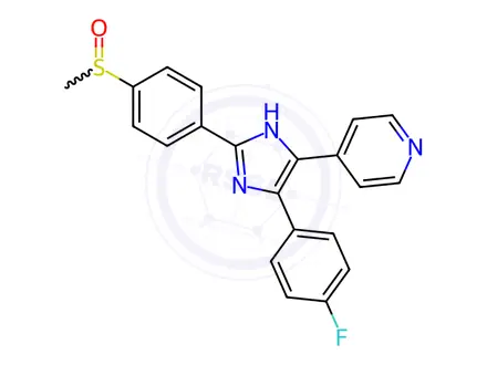 Chemical structure of SB203580