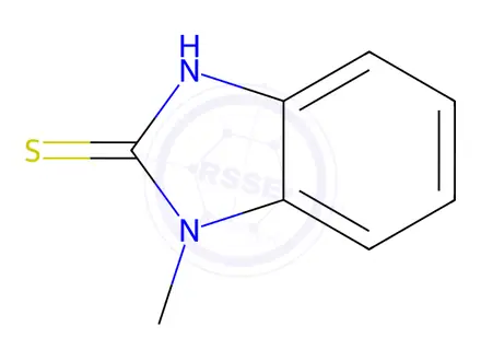 Chemical structure of 1-Methyl-1H-benzimidazole-2-thiol