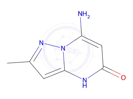 Chemical structure of 7-Amino-2-methyl-1h,5h-pyrazolo[1,5-a]pyrimidin-5-one