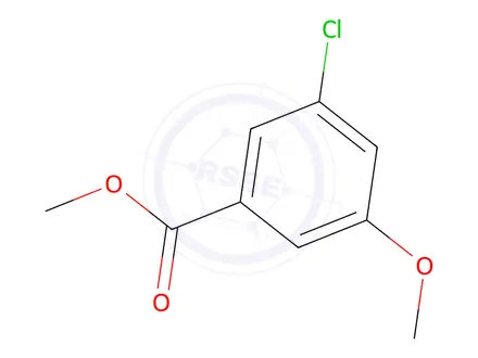 Chemical structure of Methyl 3-Chloro-5-methoxybenzoate