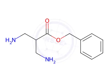 Chemical structure of Benzyl 3-amino-2-(aminomethyl)propanoate dihydrochloride