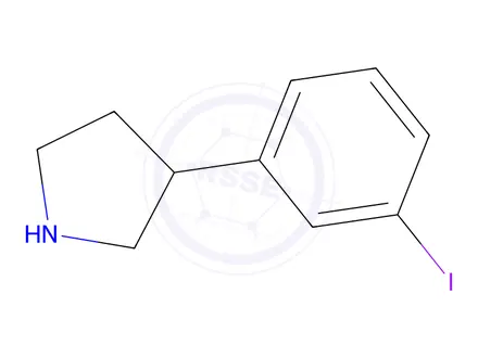 Chemical structure of 3-(3-Iodophenyl)pyrrolidine