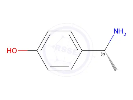 Chemical structure of 4-[(1R)-1-Aminoethyl]phenol