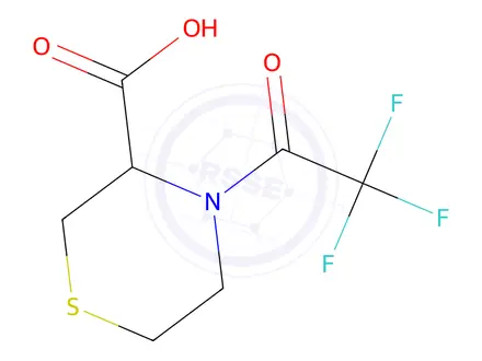 Chemical structure of 4-(2,2,2-Trifluoroacetyl)thiomorpholine-3-carboxylic acid