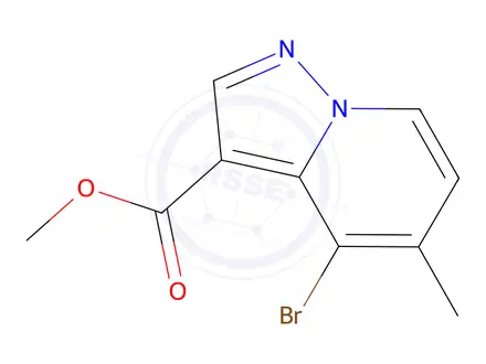 Chemical structure of methyl 4-bromo-5-methylH-pyrazolo[1,5-a]pyridine-3-carboxylate