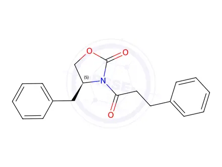 Chemical structure of (S)-4-Benzyl-3-(3-Phenylpropanoyl)Oxazolidin-2-One