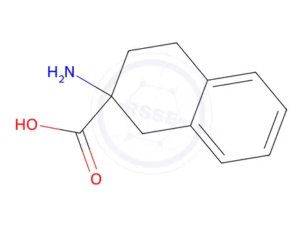 Chemical structure of 2-Amino-1,2,3,4-tetrahydronaphthalene-2-carboxylic Acid Hydrochloride