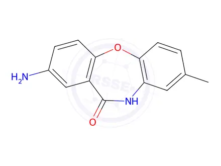 Chemical structure of 2-Amino-8-methyldibenzo[b,f][1,4]oxazepin-11(10H)-one