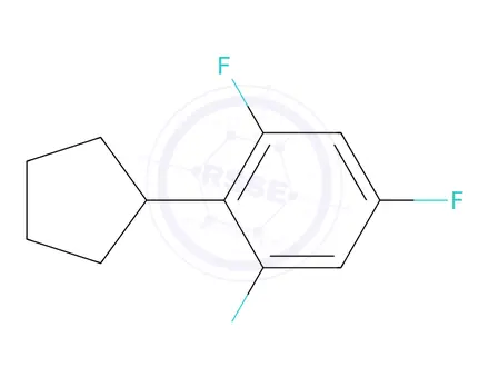 Chemical structure of 2-Cyclopentyl-1,3,5-trifluorobenzene