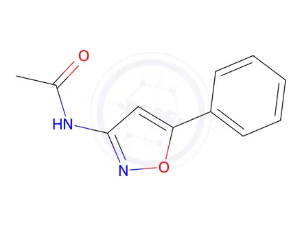 Chemical structure of N-(5-Phenylisoxazol-3-yl)acetamide
