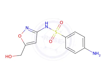 Chemical structure of Demethyl(hydroxymethyl)sulfisomezole