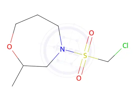 Chemical structure of 4-((Chloromethyl)sulfonyl)-2-methyl-1,4-oxazepane