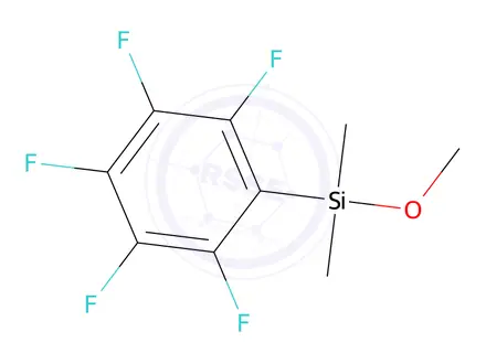 Chemical structure of Methoxydimethyl(pentafluorophenyl)silane